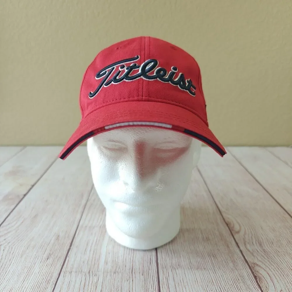 Titleist FJ Pro V1 tour embroidered cotton red golf hat